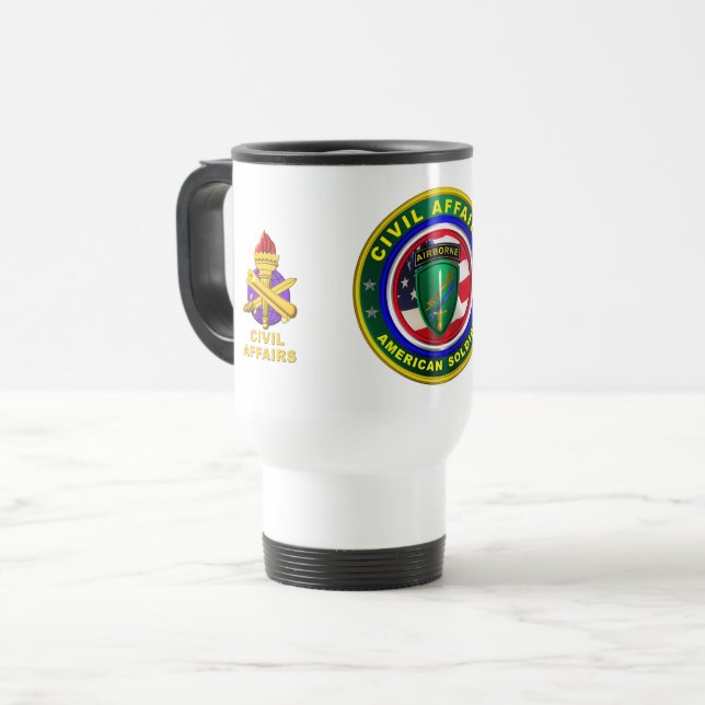 Caneca Térmica Soldado de Assuntos Civis (Frente Esquerda)