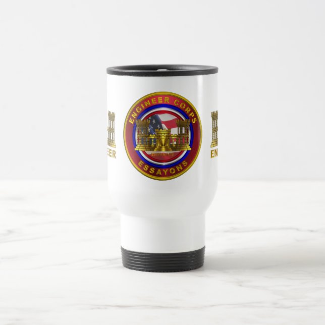 Caneca Térmica Soldado do Engenheiro do Exército e Veterano (Centro)