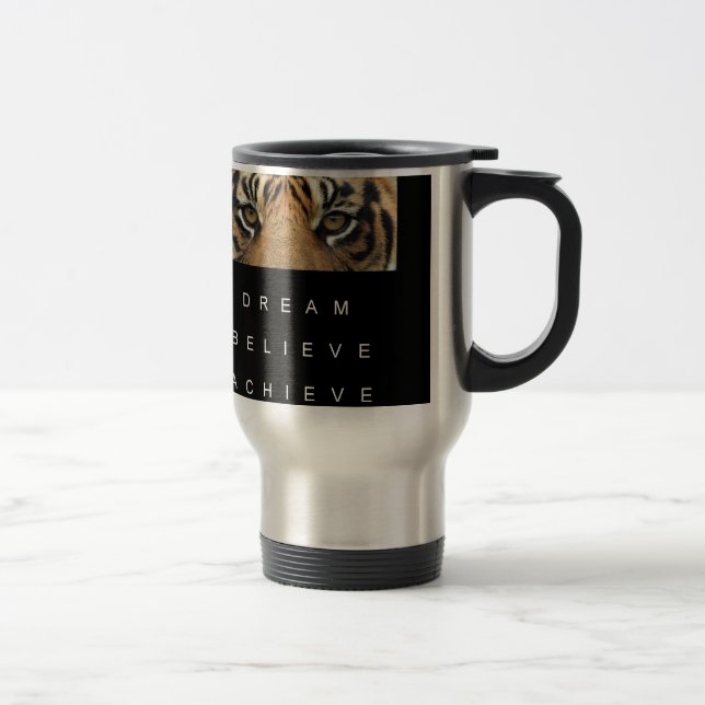 Caneca Térmica sonho acredita alcançar olhos mais fortes (Direita)