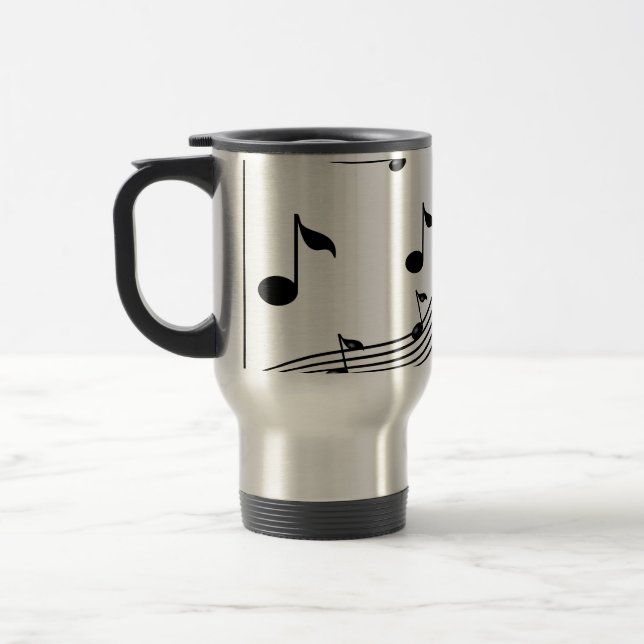 Caneca Térmica Sonhos de instrumentos de música padronizados (Esquerda)