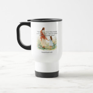 Caneca Térmica Sorriso Cristão Filipenses Fé Inspirador 