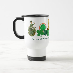 Caneca Térmica Sortudos irlandeses abençoam o Dia de São Patrício