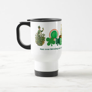 Caneca Térmica Sortudos irlandeses abençoam o Dia de São Patrício