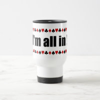 Sou All In! Pôker mug - escolha estilo, cor