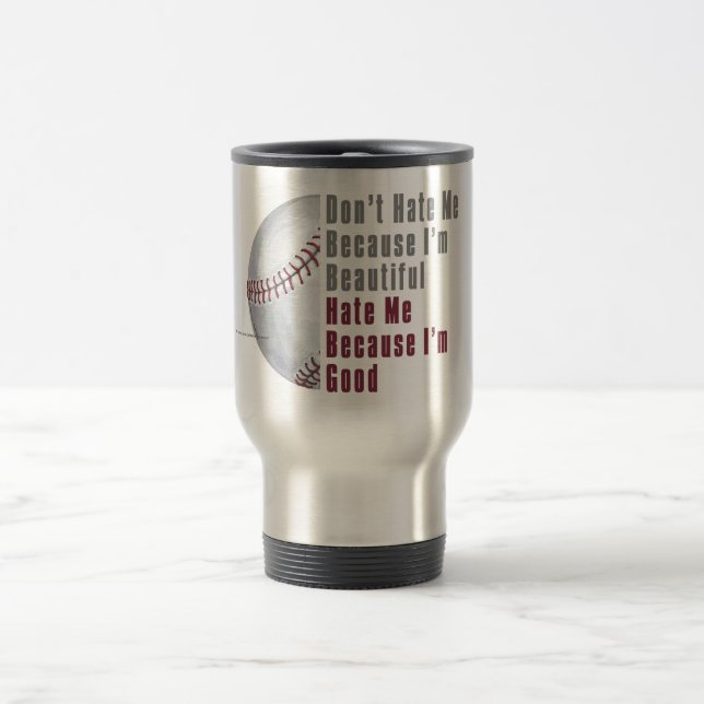 Caneca Térmica Sou Bonita, Sou Boa Beisebol (Centro)