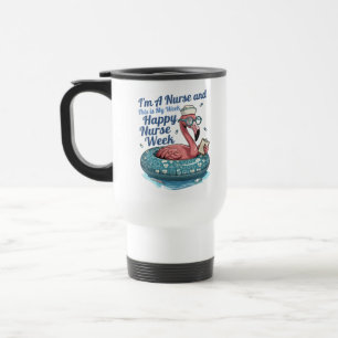 Caneca Térmica sou enfermeira e esta é minha semana feliz semana 
