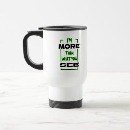 Caneca Térmica Sou Mais do Que Você Vê Design de Tipografia Negri