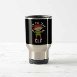 Caneca Térmica Sou O Presente De Natal Engraçado Da Mulher Elf