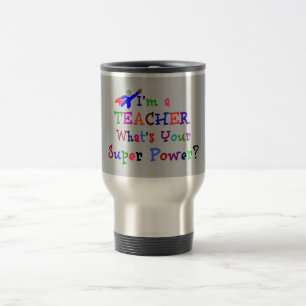 Caneca Térmica "Sou professor. Qual é o seu super poder?"