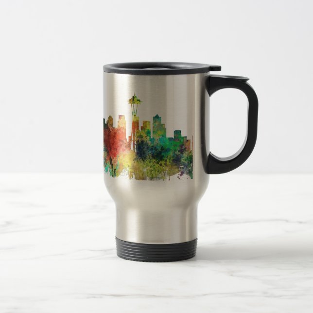 CANECA TÉRMICA SP DA SKYLINE DE SEATTLE WASHINGTON - (Direita)