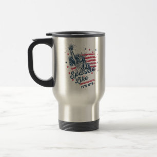 Caneca Térmica Sparkle Like It's 1776, Patriotic Design, American