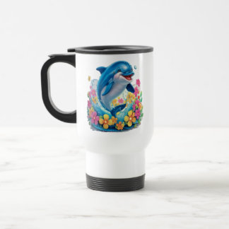 Caneca Térmica Splash de Golfinhos Whimsic