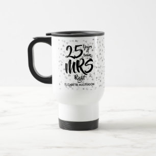Caneca Térmica Sra. Diversão Certa 25º Aniversário de Bodas de Pr