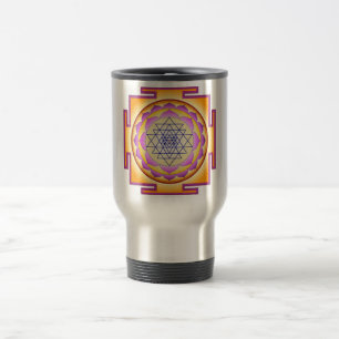 Caneca Térmica Sri Yantra Chakra Shiva Shakti Navayoni Deusa