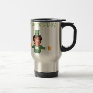 Caneca Térmica st patrics trump leprechaun