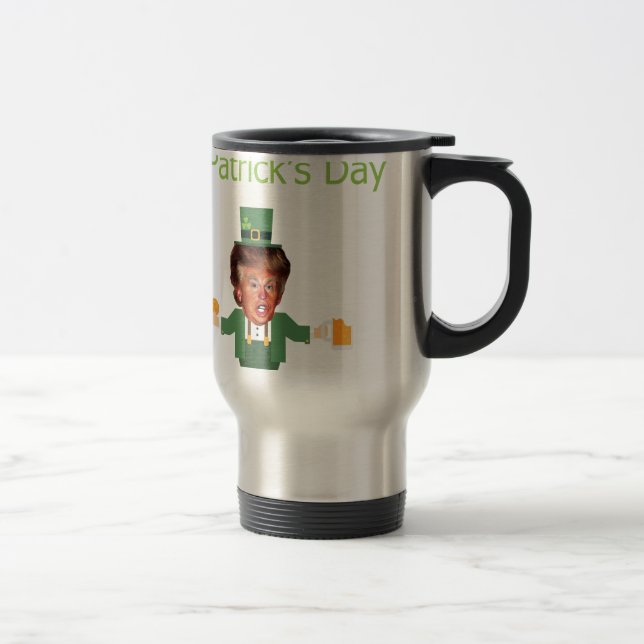 Caneca Térmica st patrics trump leprechaun (Direita)