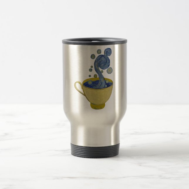 Caneca Térmica Starry Coffee, Starry Night - Vincent Van Gogh Doi (Centro)