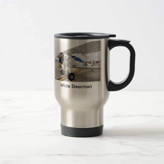 Caneca Térmica Stearman marinho, Stearman branco (Direita)