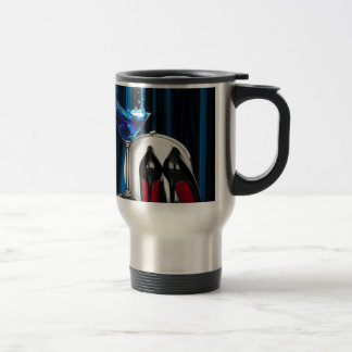 Caneca Térmica stilletos da menina de cocktail de martini do