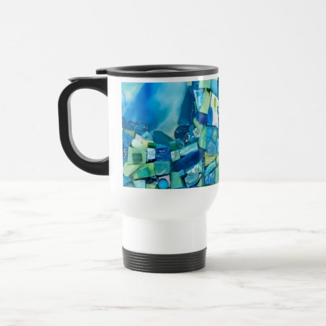 Caneca Térmica Stream of Life Mixed Media Mosaic (Esquerda)