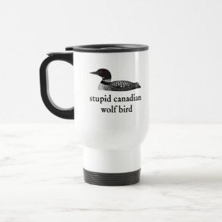 Caneca Térmica Stupid Canadian Wolf Bird Hockey Romance for Hocke