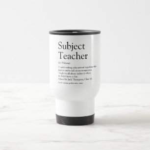 Caneca Térmica Sua Melhor Definição de Professor Preto e Branco D