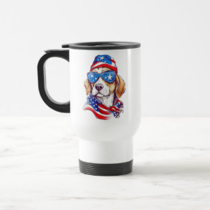 Caneca Térmica Sublimação de Cachorro de 4 de Julho-66361
