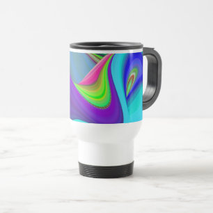 Caneca Térmica Summersense, Abstrato 3D Rainbowart