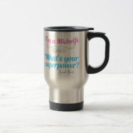 Caneca Térmica Super-herói de esposa fofa personalizado