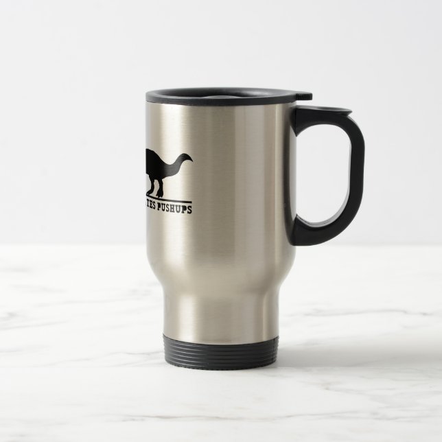 Caneca Térmica T-Rex deia Pushups (Direita)