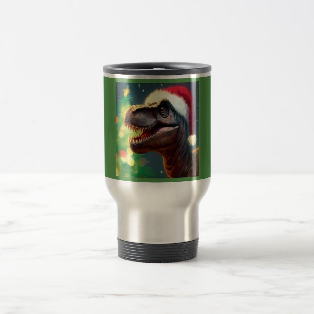 Caneca Térmica T-Rex Natal 2 (Centro)
