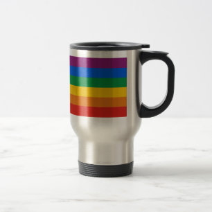Caneca Térmica T-shirt da bandeira do orgulho gay