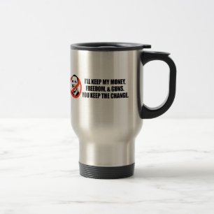 Caneca Térmica T-shirt de Anti-Obama - você mantem a mudança