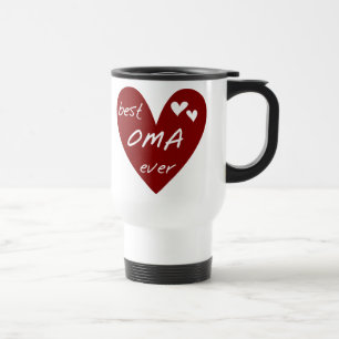 Caneca Térmica T-shirt e presentes de Oma do coração vermelho os