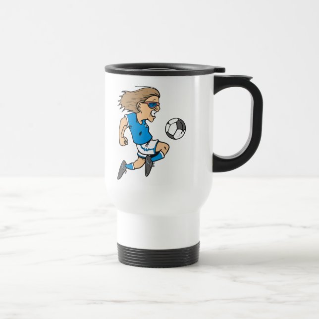 Caneca Térmica T-shirt e presentes fêmeas da estrela de futebol (Direita)