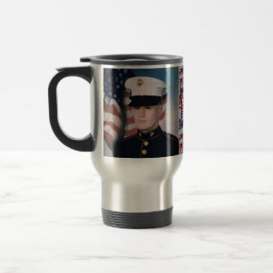Caneca Térmica Tag amarelo da fita do KRW - personalize