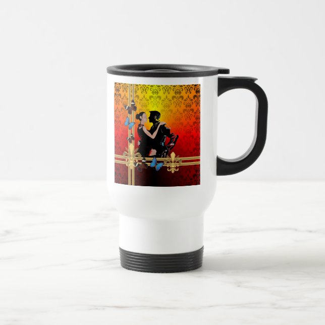 Caneca Térmica Tango no damask (Direita)