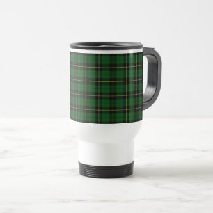 Caneca Térmica Tartan verde e preto do clã de Wallace da caça