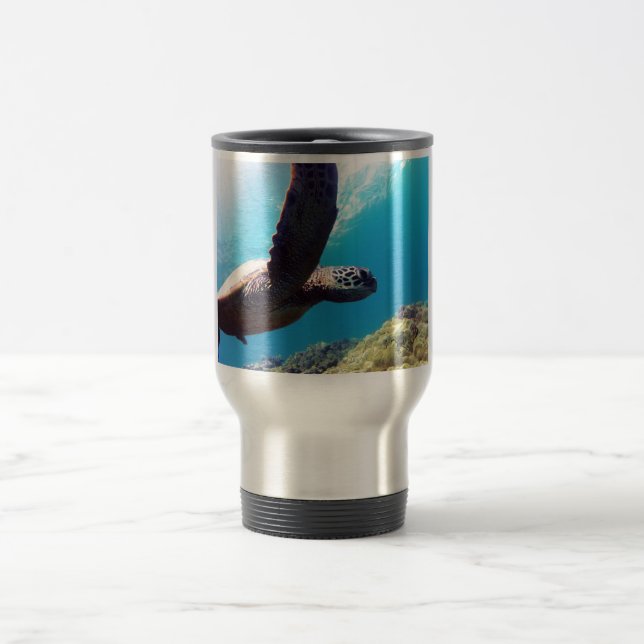 Caneca Térmica Tartaruga de mar verde de Havaí (Centro)