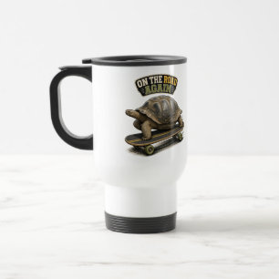 Caneca Térmica Tartaruga Engraçada na Estrada Novamente