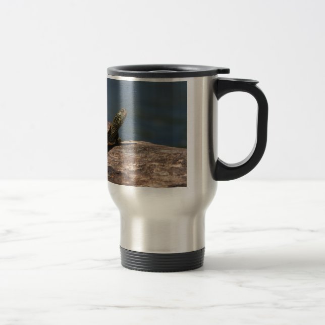 Caneca Térmica Tartaruga pintada em um tronco (Direita)