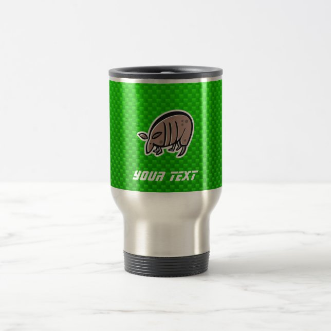 Caneca Térmica Tatu bonito; Verde (Centro)