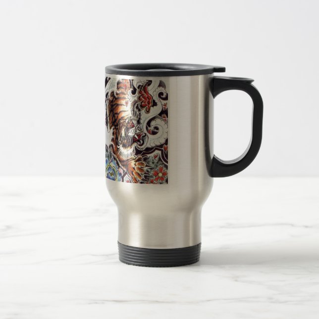 Caneca Térmica Tatuagem de Tigre Japonês (Direita)