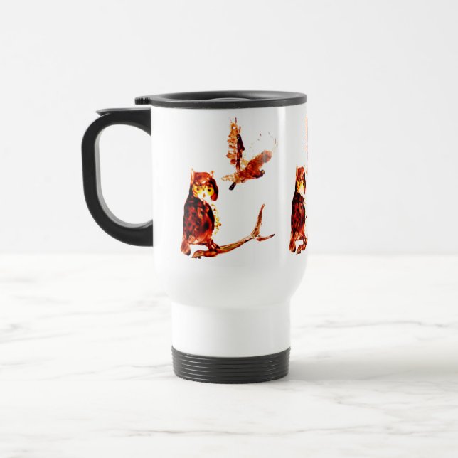 Caneca Térmica Tawny Owl Art (Esquerda)