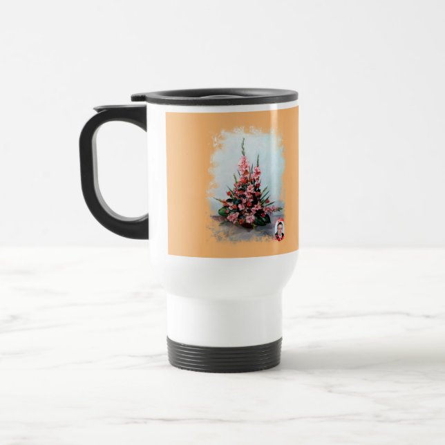 Caneca Térmica Taza De Viaje Bodegón de Flores (Esquerda)