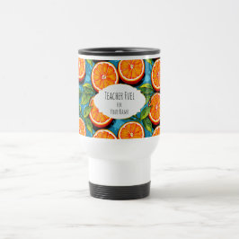 Caneca Térmica Teacher Fuel Orange – Personalized Travel Mug