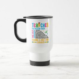 Caneca Térmica TEACHER The Freedom Tour Funny End of Year Teacher