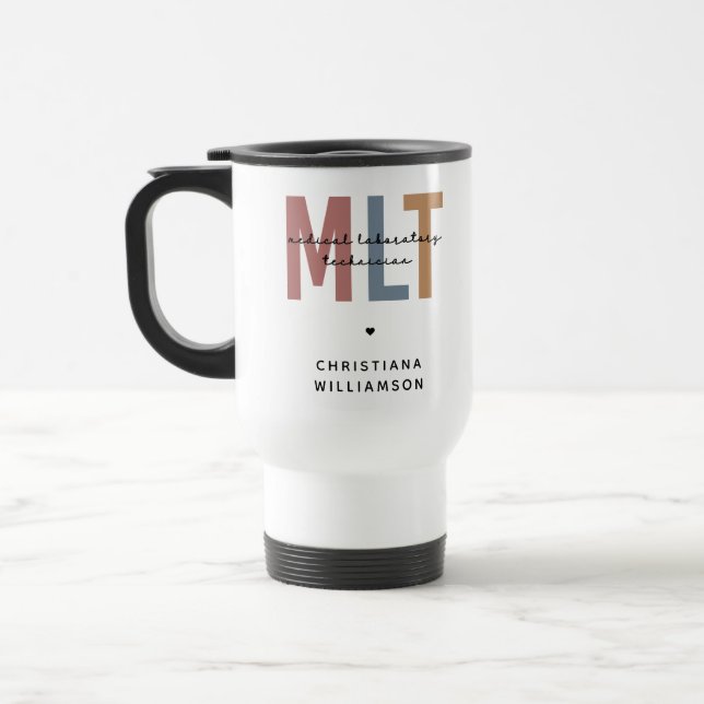 Caneca Térmica Técnico de Laboratório Médico MLT Personalizado (Esquerda)