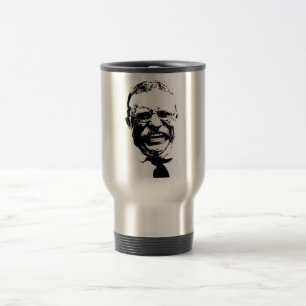 Caneca Térmica Teddy Roosevelt -- Preto e branco