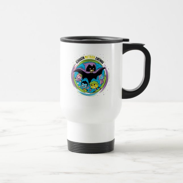 Caneca Térmica Teen Titans Go! | Raven "Azarath Metrion Zinthos" (Direita)